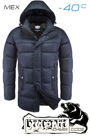 Фото NEW! Куртка зимняя мужская Braggart Dress Code 4784 (темно-синяя)