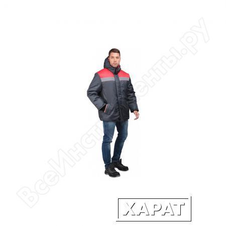 Фото Утепленная куртка ГК Спецобъединение РАЙТ темно-серый/красный