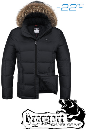 Фото NEW! Куртка зимняя мужская Braggart Aggressive 1233 (черный)