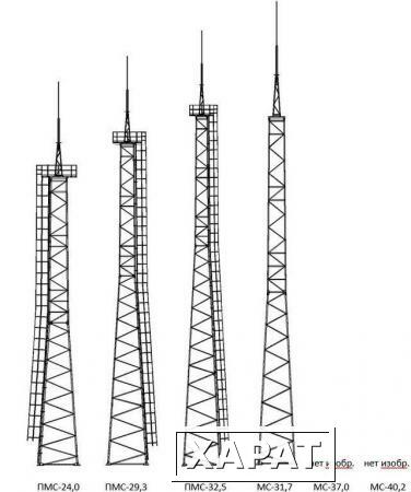 Фото Прожекторная мачта стальная ПМС-21