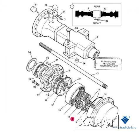 Фото Подшипник игольчатый ПМ 907/50200 на JCB 3CX