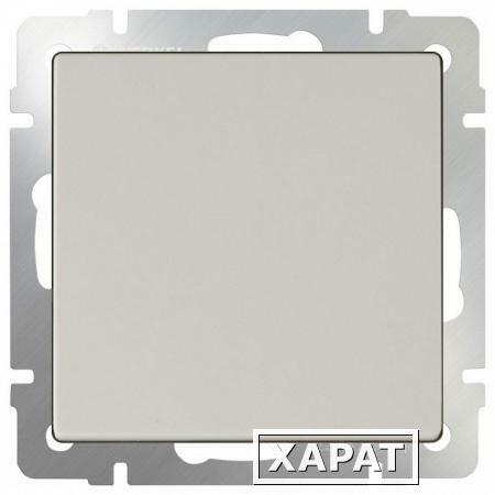 Фото Выключатель одноклавишный проходной (слоновая кость) WL03-SW-1G-2W-ivory; a028885