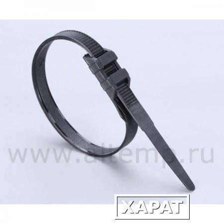 Фото FORTISFLEX Стяжки полиамидные с двойным замком КСУ 6*180 (ч) FORTISFLEX