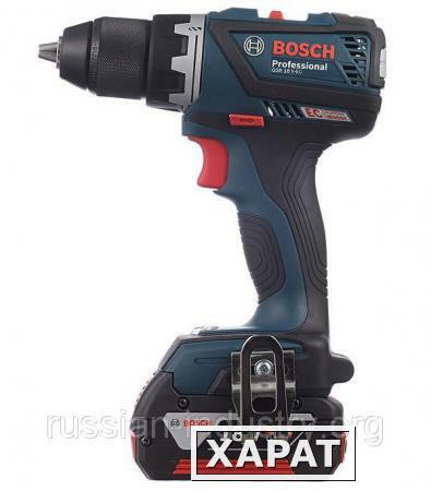 Фото Дрель-шуруповерт аккумуляторная Bosch GSR 18 V-EC Profi 18.0В 5.0 Ач 60Нм Li-Ion