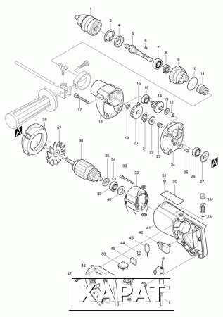 Фото Makita Шпонка4 8015D,8419B,DA3010F/11 дрель Makita 8419B рис.(6)