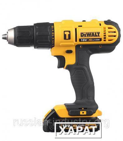 Фото Дрель-шуруповерт аккумуляторная ударная DeWalt DCD776S2-KS 18 В 1.5 Ач 42 Нм Li-ion