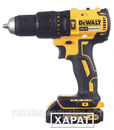 Фото Дрель-шуруповерт аккумуляторная ударная DeWalt DCD778S2T-QW 18 В 1.5 Ач 65 Нм Li-ion