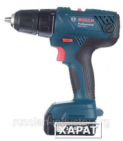 Фото Дрель-шуруповерт аккумуляторная Bosch GSR 140-LI 14.4 В 1.5 Ач 50 Нм Li-Ion