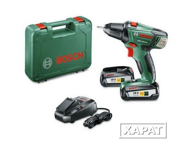 Фото Аккум. дрель-шуруповерт BOSCH PSR 18 LI-2 в чем. (18.0 В