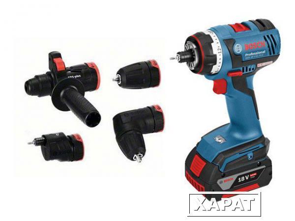 Фото Аккум. дрель-шуруповерт BOSCH GSR 18 V-EC FC2 L-BOXX + насадки (18.0 В