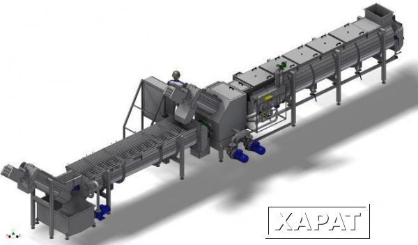 Фото ШНЕКОВЫЙ БЛАНШИРОВАТЕЛЬ ДЛЯ ШАМПИНЬОНОВ BSP-1,5