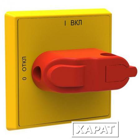 Фото Ручка управления (желто-красная) ABB OHYS2RJE-RUH с символами на русском 1SCA108275R1001