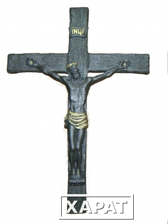 Фото Однофигурная литая композиция "Крест-распятие"