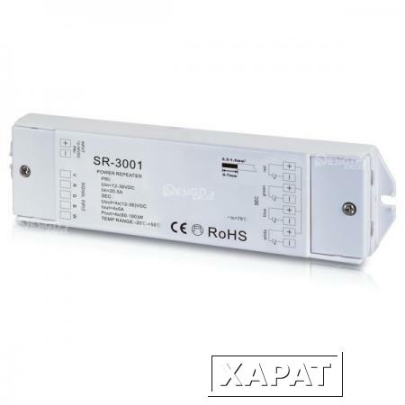 Фото RGB усилитель контроллера светодиодной ленты 12-36VDC 4*5A ES-3001