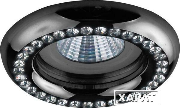 Фото Светильник потолочный MR16 MAX50W 12V G5.3 прозрачный черный DL113-C; 28411