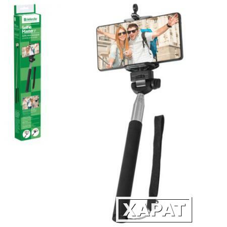 Фото Штатив для селфи DEFENDER "Selfie Master SM-01", зажим 50-90 мм, длина штатива 20-98 см