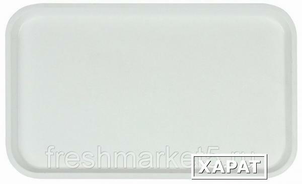 Фото Поднос столовый из полистирола 530х330 мм белый [1737]