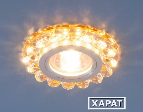 Фото Точечный светодиодный светильник с хрусталем 6036 MR16 GD золото; a030585 ELEKTROSTANDARD