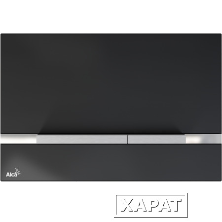 Фото Кнопки смыва AlcaPlast FLAT STRIPE GLASS BLACK STRIPE-GL1204