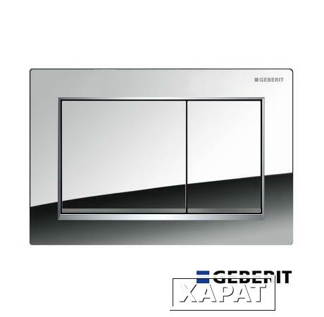 Фото GEBERIT Omega 30 115.080.KH.1 Накладная панель для унитаза (Хром | Матовый хром)