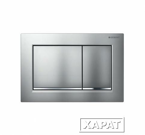 Фото GEBERIT Omega 30 115.080.KN.1 Накладная панель для унитаза (Матовый хром | Хром)