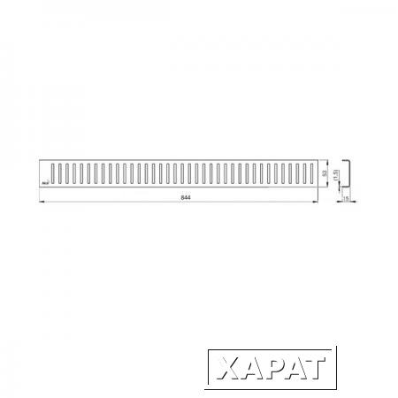 Фото Решетка для душевого лотка Alcaplast LINE-850M матовая