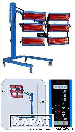 Фото Б/У Инфракрасная сушка TROMMELBERG IR 6D с шестью излучателями 6.4 кВт.