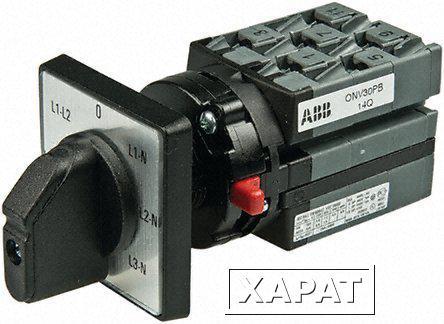 Фото Переключатель для вольтметра ABB OMV30PBR 7-поз.(двухуровневый) 10 А 1SCA113961R1001