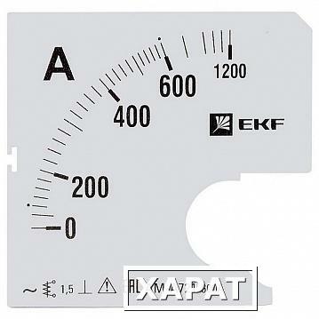Фото Шкала сменная для A721 600/5А-1,5 | код. s-a721-600 | EKF