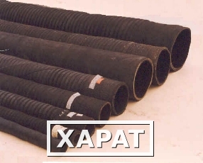 Фото Рукава резиновые напорно-всасывающие (гофрированные) с текстильным каркасом неармированные ГОСТ 5398-76
