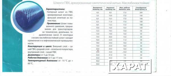 Фото Шланг СЕРИЯ 320 МБС (маслобензостойкий)