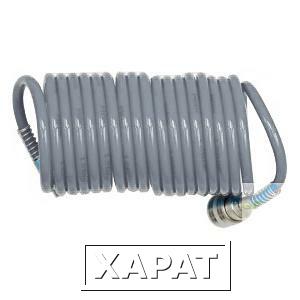 Фото Шланг спиральный для воздуха 6,5х10мм 10м (PE) серый Luxi