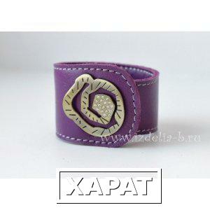 Фото Фиолетовый браслет с фурнитурой