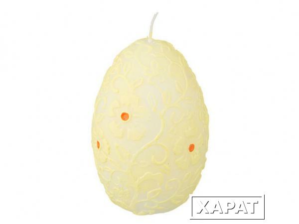 Фото Свеча "яйцо" желтая высота=11 см. Young Adpal (348-517)