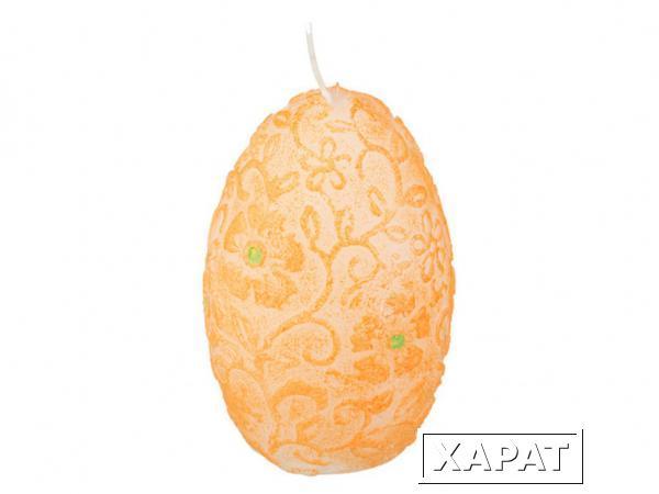 Фото Свеча "яйцо" оранжевая высота=11 см. Young Adpal (348-520)