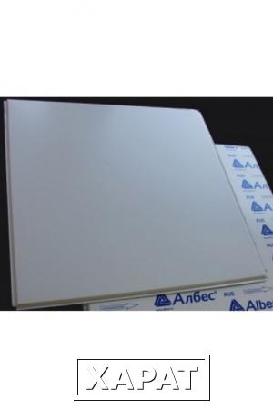 Фото Потолок кассетный Албес AP600A6/45°/Т-24-Е белый матовый алюминиевый
