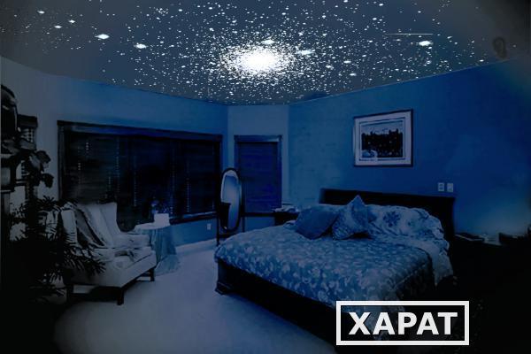 Фото Натяжной потолок Франция одноуровневый звездное небо