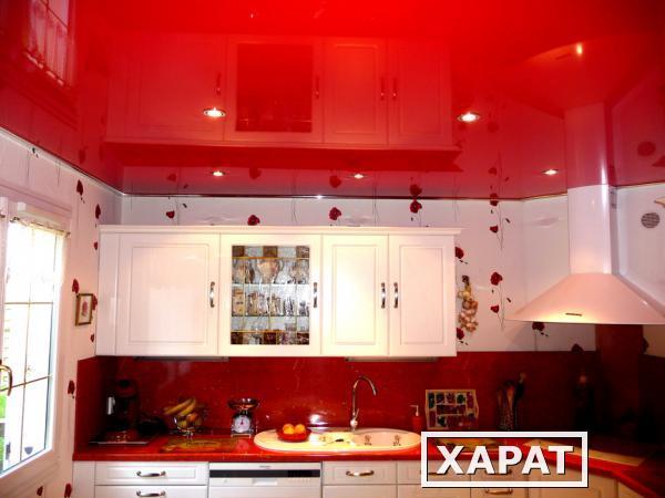 Фото LuxeDesign Натяжные потолки на кухне