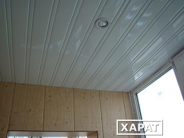 Фото Комплект реечного потолка (1,7м * 1,7м) 100P 141 (белый глянец)