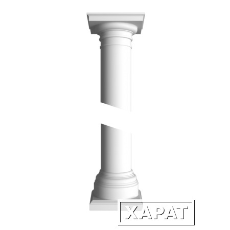 Фото Декоративные элементы лепнины - колонна из пенопласта