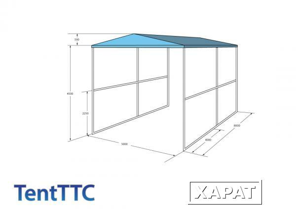 Фото Тентовый навес укрытие 40 м2