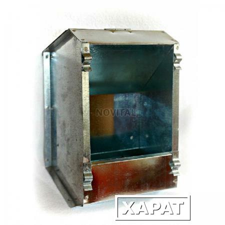 Фото Кормушка бункерная оцинкованная металлическая однасекционная с крышкой