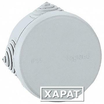 Фото Plexo55 коробка IP55 круглая 60/40мм? 4 кабельных ввода | код. L092100 | Legrand