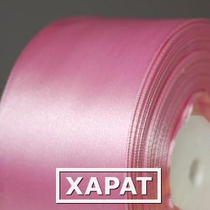 Фото Лента атласная упаковочная розовая 32,9м