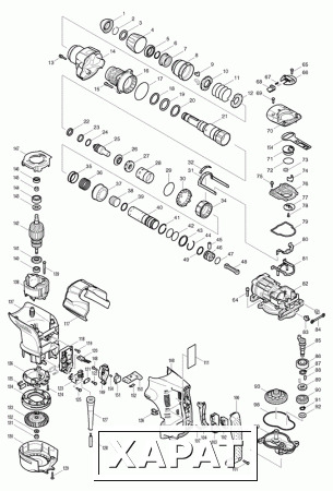 Фото Makita Ударник для HR4511C перфоратор Makita HR4511C рис.( 38)