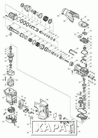 Фото Makita Ударник для HR3541FC перфоратор Makita HR3541FC рис.( 41)