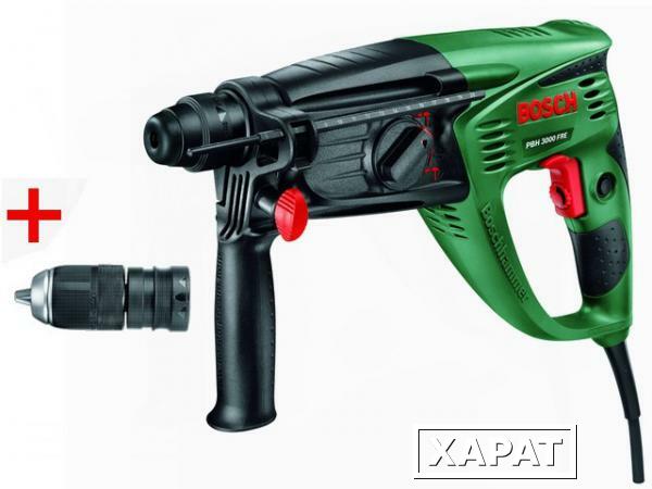 Фото Перфоратор BOSCH PBH 3000 FRE в чем. + набор буров (750 Вт