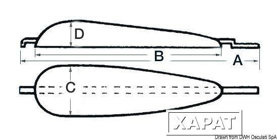 Фото Osculati Аноды для припаивания