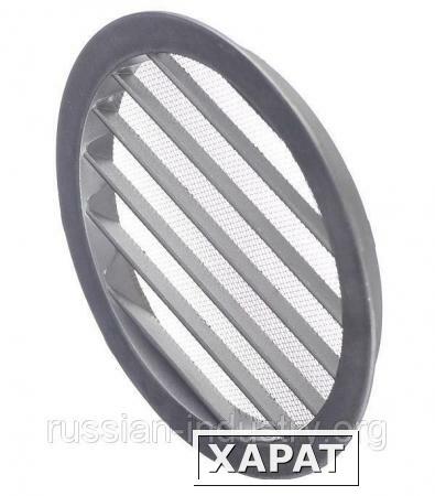 Фото Вентиляционная решетка наружная круглая алюминиевая d185 мм c фланцем d160 мм