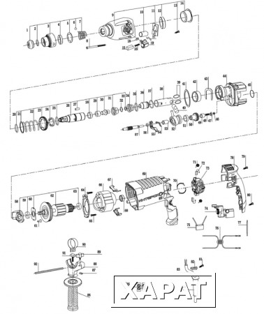 Фото Интерскол Скоба перфоратора П-30/900ЭР (рис. 43)